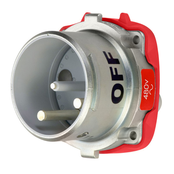 37-68242-C-K04 - DS100C INLET METAL SIZE 4 TYPE 3R 2P+G 100A 480 VAC 60 Hz NO AUX